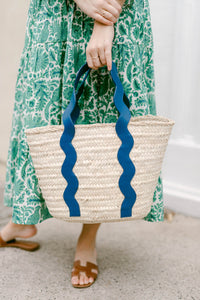 The Ridgely Straw and Leather Tote
