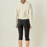 Zip Up Knit Sweater Jacket