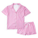 Women's Pajamas Pink Heart Set