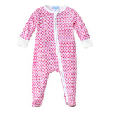 Baby Zip Onesie Rosie Pink Sailor Hearts