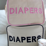 Canvas Diaper Holder - Navy