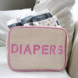 Canvas Diaper Holder - Navy