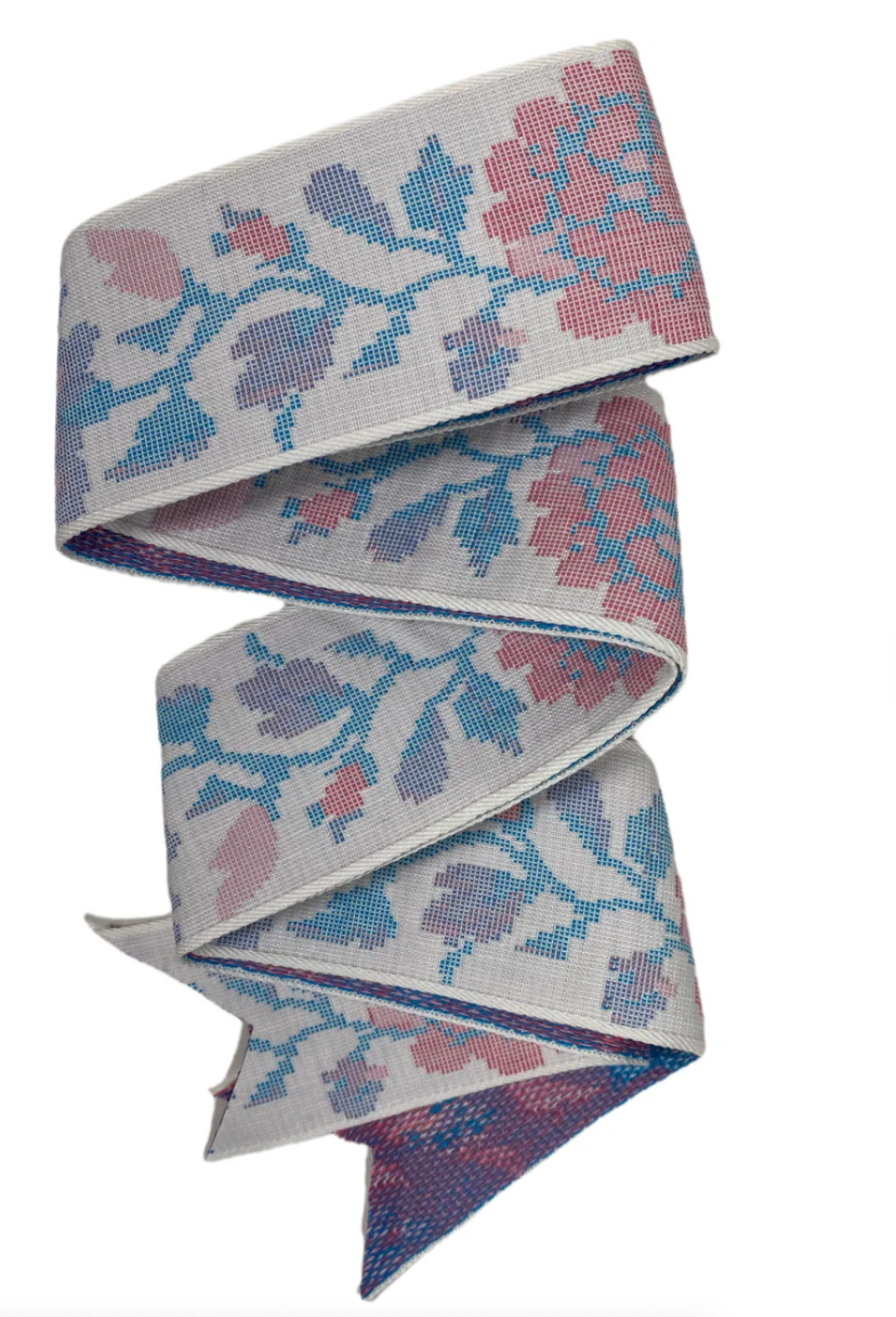 Sarah Bray Vintage Pastel Floral Hat Ribbon - Short