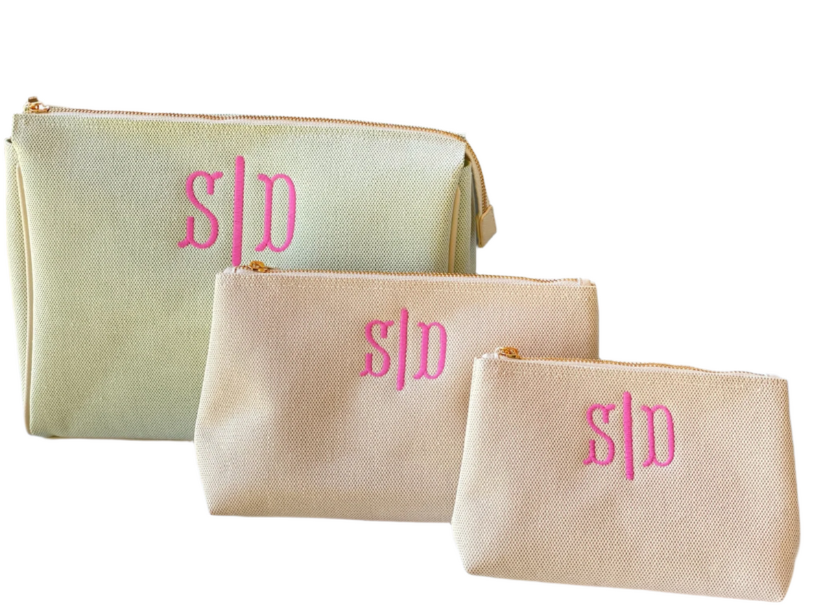 Cosmetic Bag In Linen Small