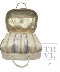 TRVL Luxe Woven Cosmetic Toiletry Case