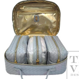 Woven Luxe Cosmetic Toiletry Case