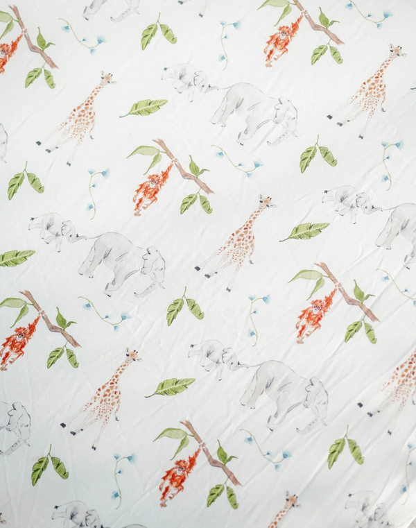 Safari Crib Sheet by Fort Weekend