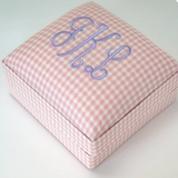 Pink Gingham Jewelry Box