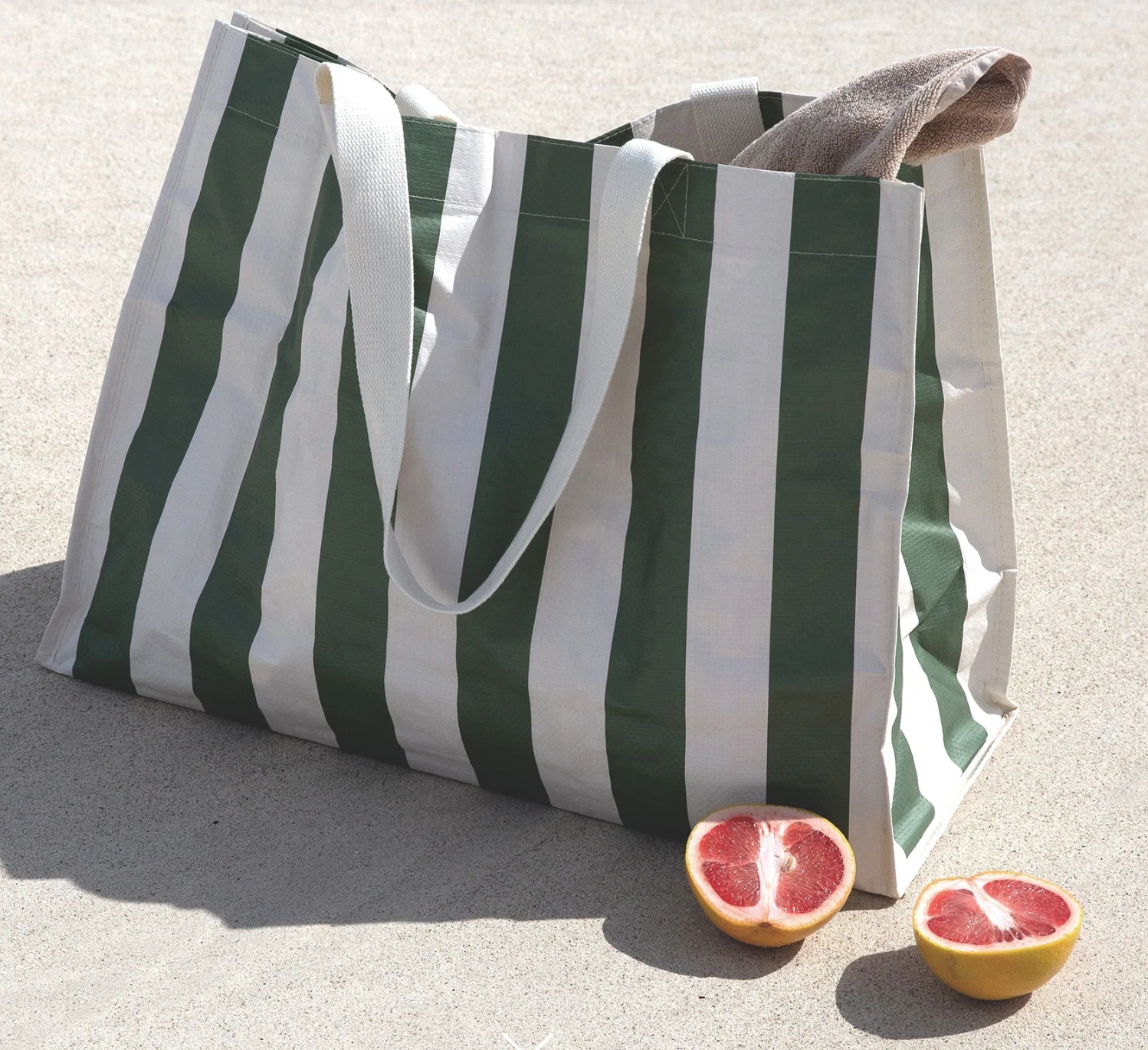 Carryall Striped Beach Tote