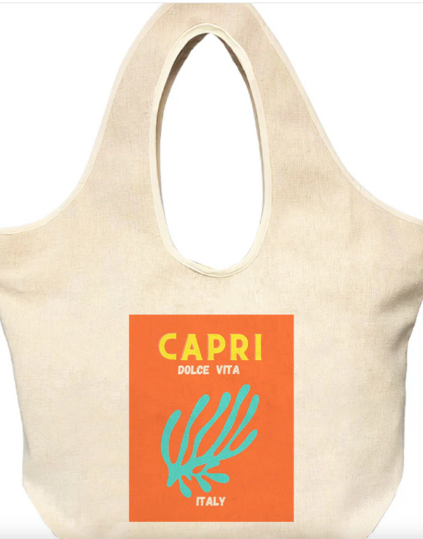Capri Linen Tote Bag