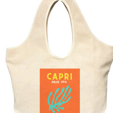 Capri Linen Tote Bag