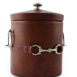 Equestrian Horse Bit Vegan Leather Ice Bucket