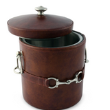 Equestrian Horse Bit Vegan Leather Ice Bucket