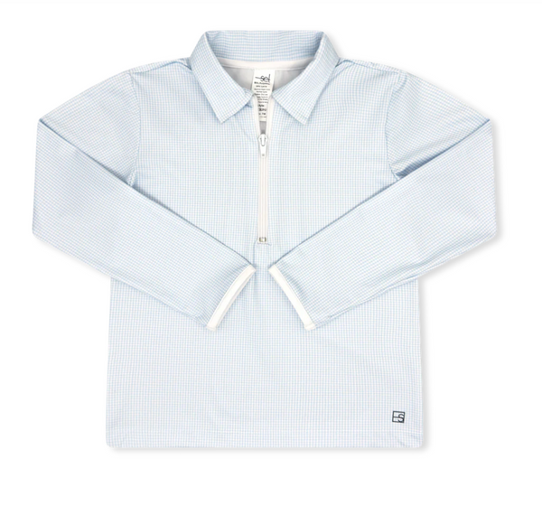 Henry Half Zip Cotton Candy Blue