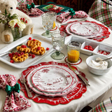 Juliska Country Estate Winter Frolic Melamine Dinner Plate Set/4