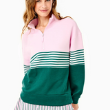 Addison Bay Varsity Quarter Zip Petal Ivy