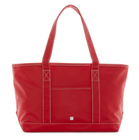 Coated Canvas Midi Tote