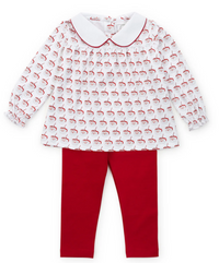 Lila & Hayes Morgan Legging Set - Hot Cocoa Santa