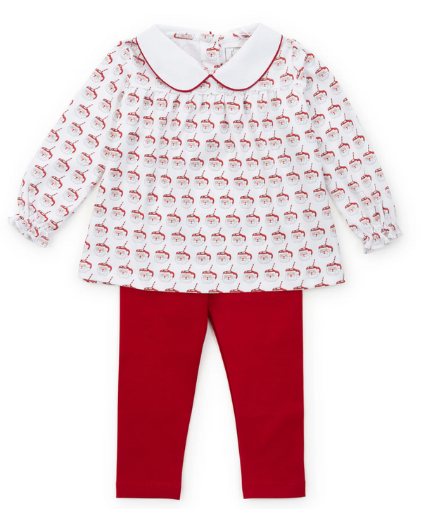 Lila & Hayes Morgan Legging Set - Hot Cocoa Santa