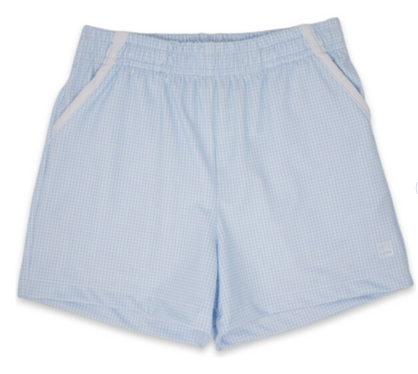 Nathan Short- Blue Mini Gingham
