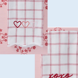 Weezie Hearts & Hugs Kitchen Towels- Set of Two