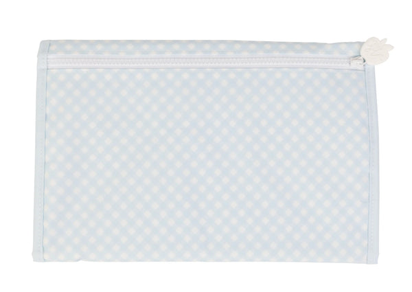 Blue Gingham Changing Pad