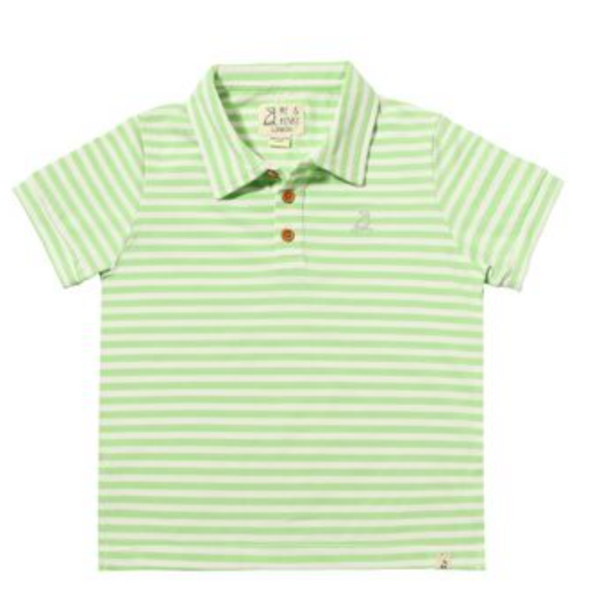 Anchor Polo Lime Cream Stripe