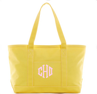 Coated Canvas Midi Tote