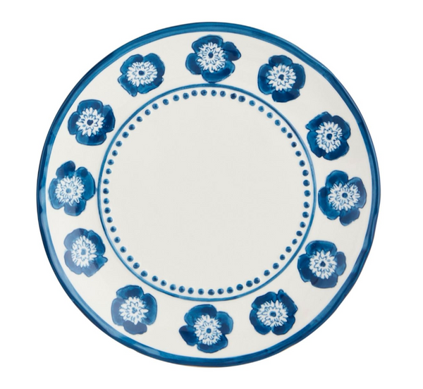 Flower Print Salad Plate