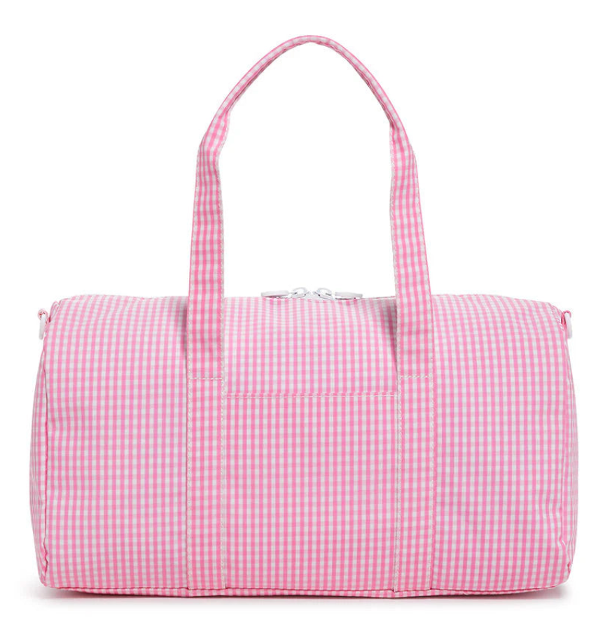 Pink Gingham Duffel