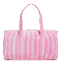 Pink Gingham Duffel