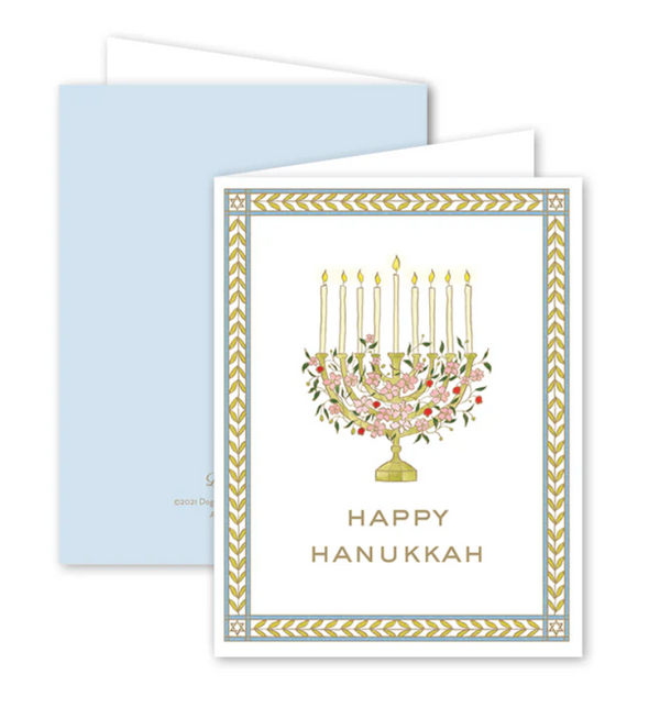 GARDEN OF SHARON MENORAH CARD