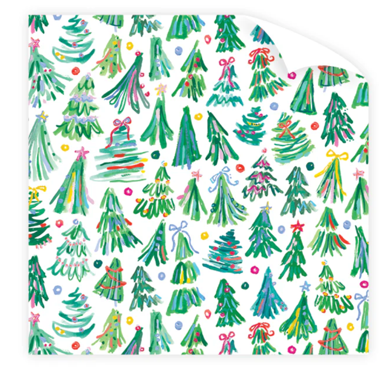 JOLLY TREES WRAPPING PAPER ROLL