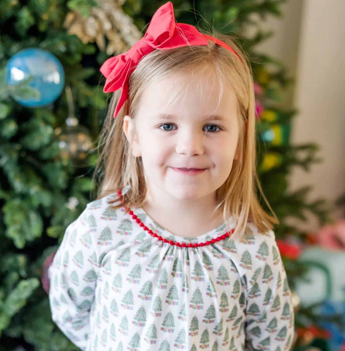 Carlin Girls' Dress - Under the Christmas Tree