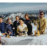 Retro Ski Cutting Board