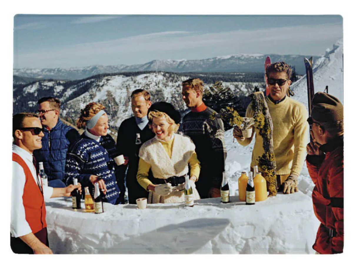 Retro Ski Cutting Board