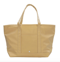 Coated Canvas Midi Tote