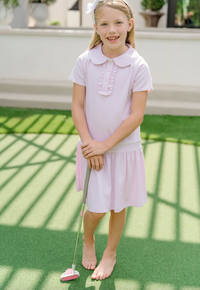 SYDNEY GIRLS' DRESS PINK STRIPES