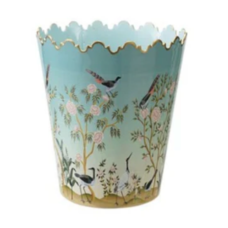 Metal Scalloped Bucket Baskets Nature