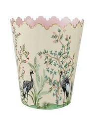 Metal Scalloped Bucket Baskets Nature