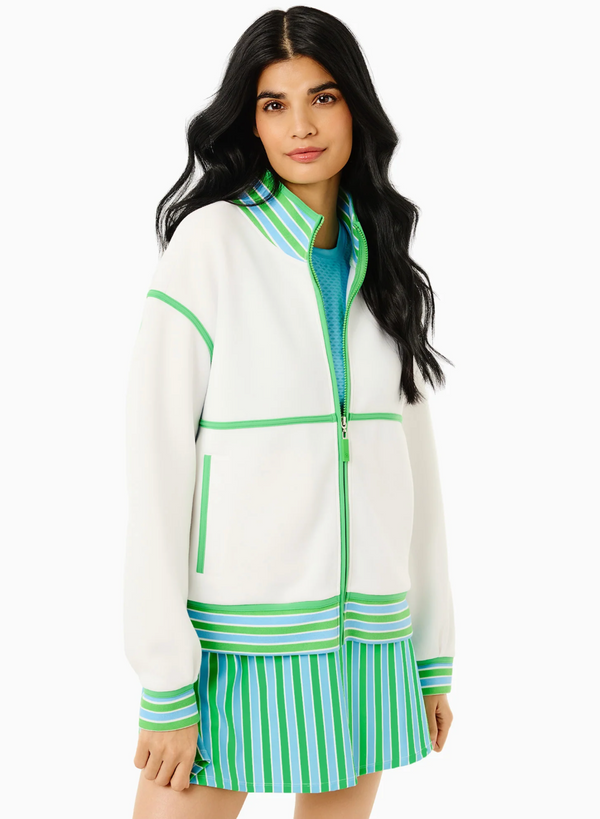 Midweight Double Pique Billie Full Zip Sweatshirt