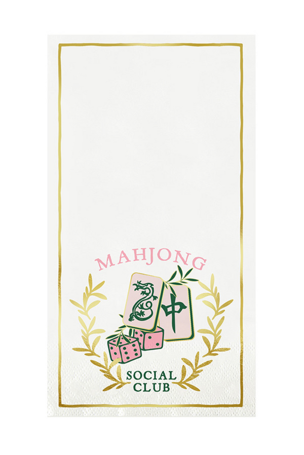 Mahjong Social Club Paper Guest Napkins