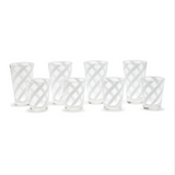 OPAQUE WHITE 4 PIECE GLASS