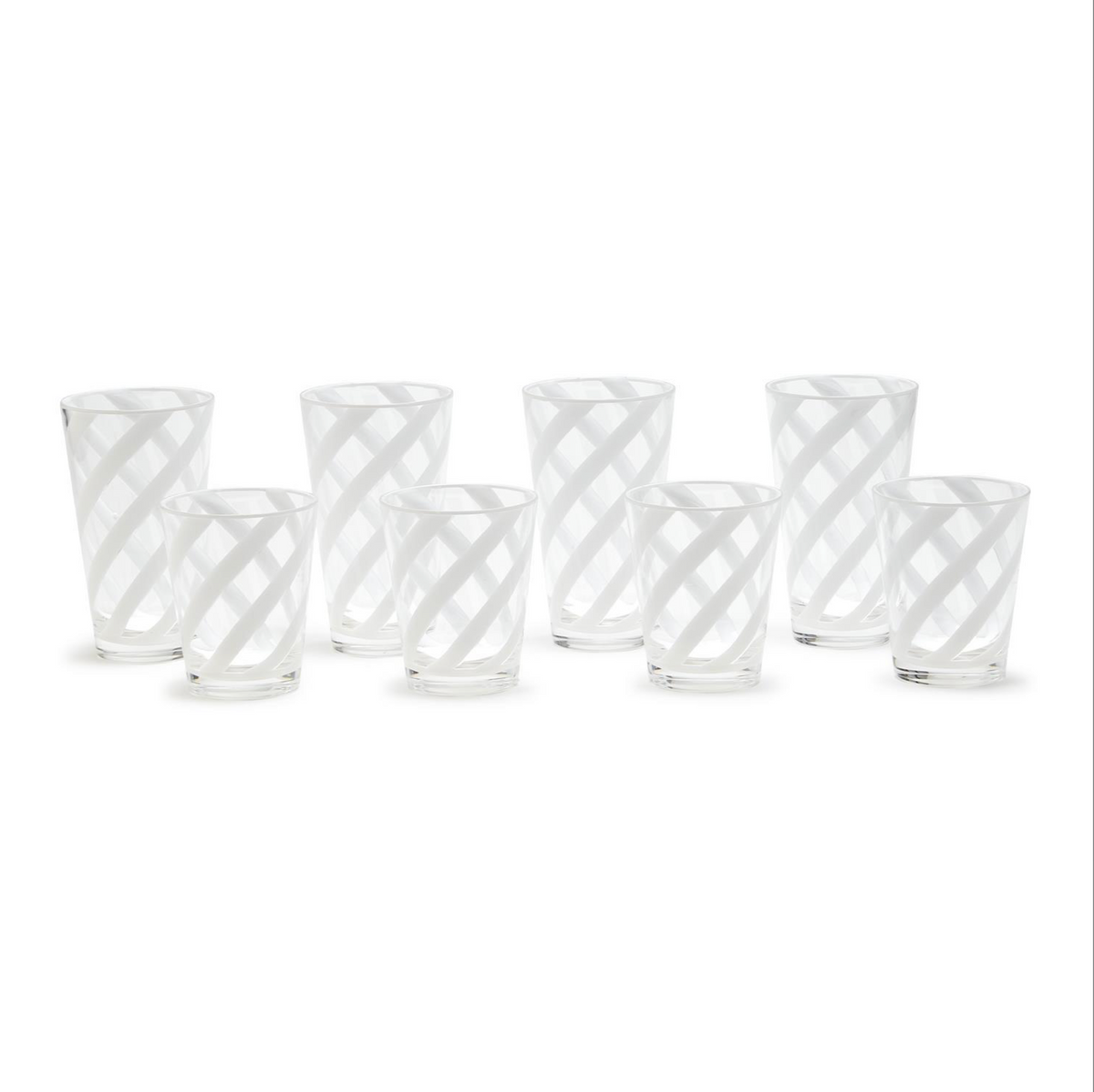 OPAQUE WHITE 24 PC DRINKING GLASS UN
