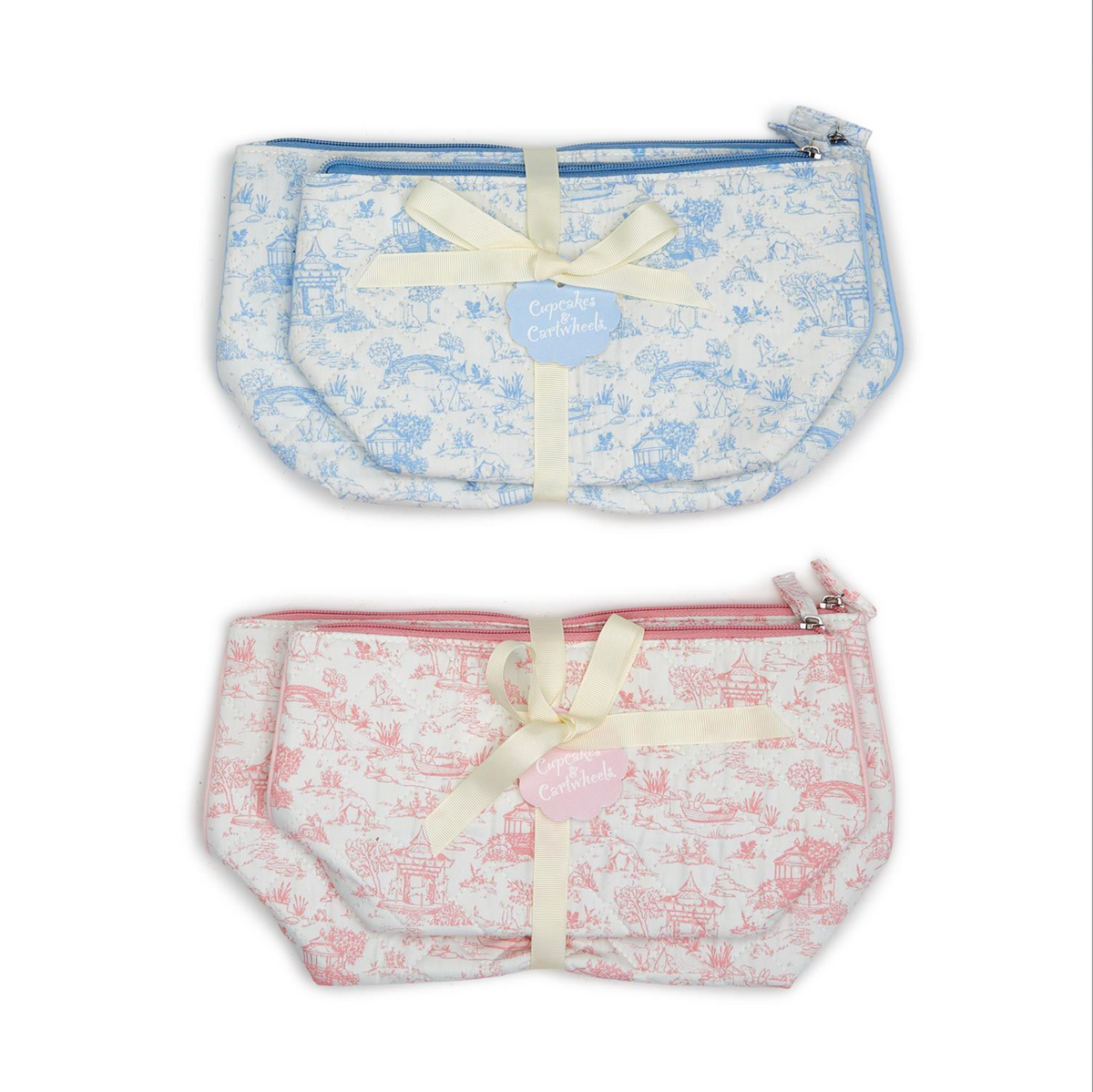 Animal Toile Quilted Multipurpose Pouches