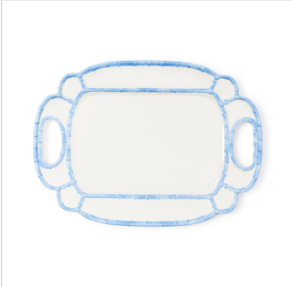FRENCH BLUE BAMBOO TOUCH PLATTER
