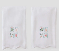Scallop Powder Bath Towels (pair)