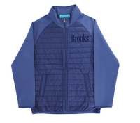 Quilted Bomber Jacket - Navy
