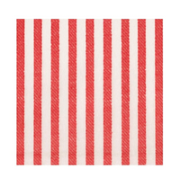 MELOGRANO STRIPE RED-PAPER LINEN Guest Towels