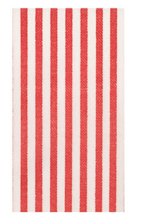 MELOGRANO STRIPE RED-PAPER LINEN Guest Towels